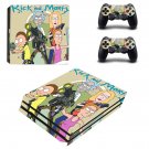 Rick and Morty decal skin sticker for PS4 Pro console and controllers