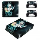 Rick and Morty decal skin sticker for PS4 Pro console and controllers
