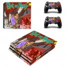 Rick and Morty decal skin sticker for PS4 Pro console and controllers
