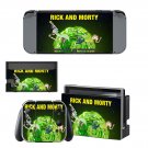 Rick and Morty decal skin sticker for Nintendo Switch console and controllers