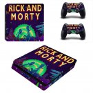 Rick and Morty decal skin sticker for PS4 Slim console and controllers