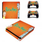 Rick and Morty decal skin sticker for PS4 Slim console and controllers