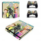 Rick and Morty decal skin sticker for PS4 Slim console and controllers