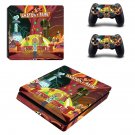 Rick and Morty decal skin sticker for PS4 Slim console and controllers