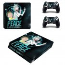 Rick and Morty decal skin sticker for PS4 Slim console and controllers