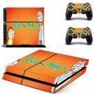 Rick an Morty decal skin sticker for PS4 console and controllers