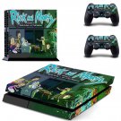 Rick an Morty decal skin sticker for PS4 console and controllers