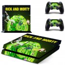 Rick an Morty decal skin sticker for PS4 console and controllers