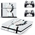 Rick an Morty decal skin sticker for PS4 console and controllers