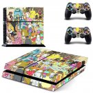 Rick an Morty decal skin sticker for PS4 console and controllers