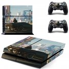 Cyberpunk 2077 decal skin sticker for PS4 console and controllers