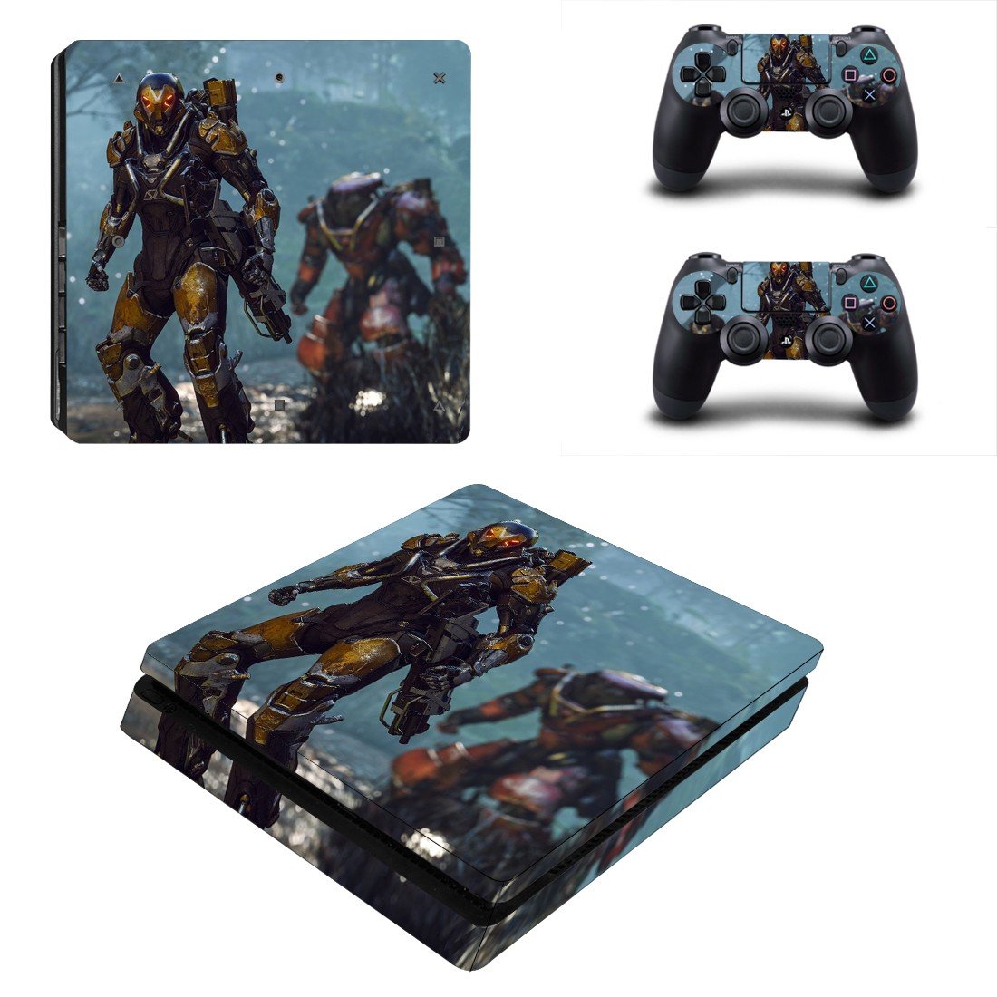 Anthem decal skin sticker for PS4 Slim console and controllers