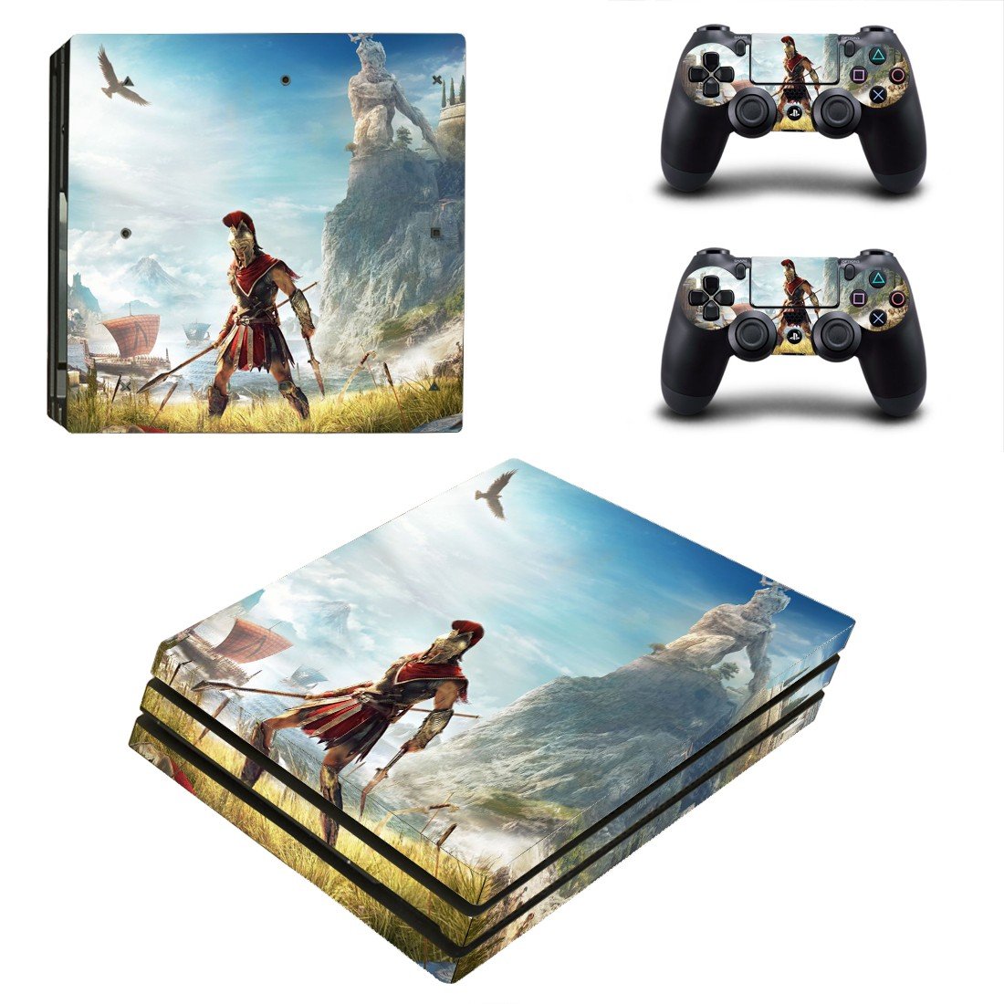 Assassin's Creed odyssey decal skin sticker for PS4 Pro console and controllers
