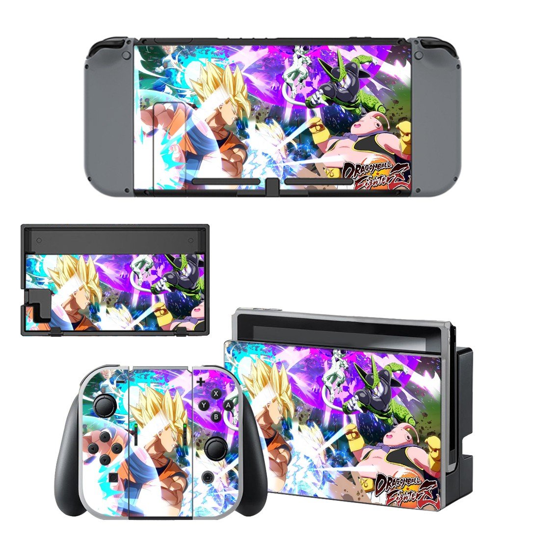Dragon Ball FighterZ decal skin sticker for Nintendo Switch console and controllers