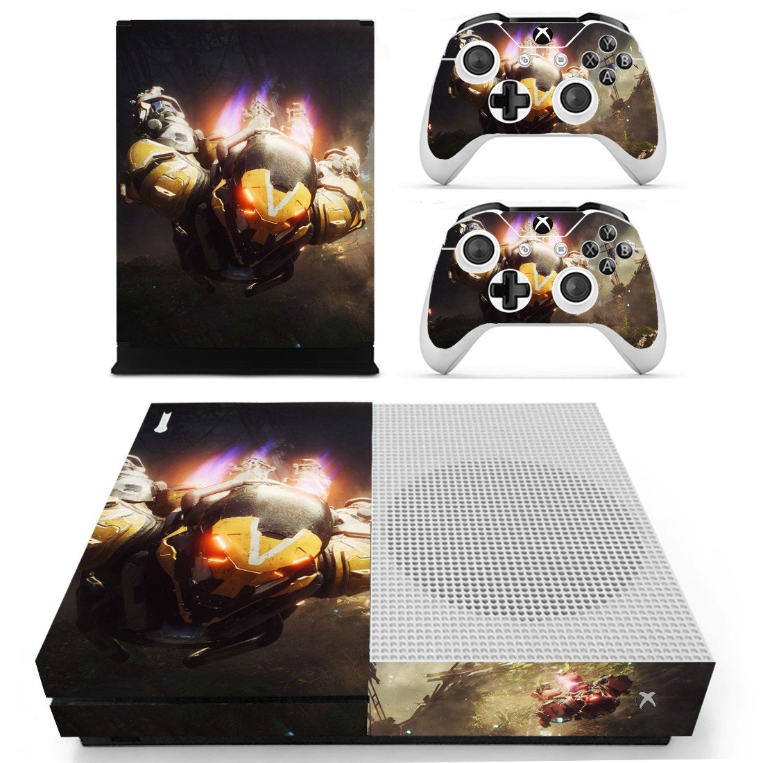 Anthem decal skin sticker for Xbox One S console and controllers