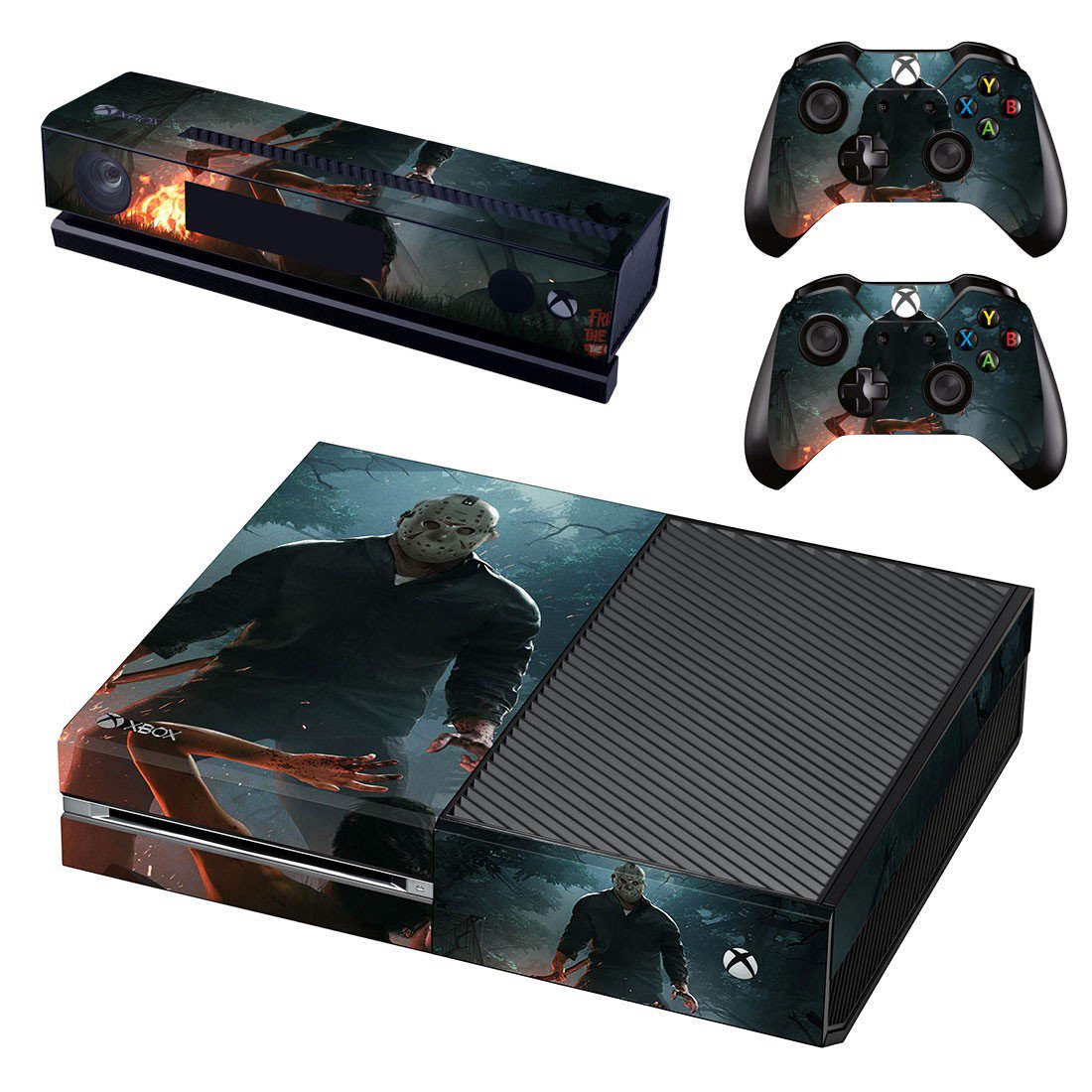 Friday the 13th decal skin sticker for Xbox One console and controllers