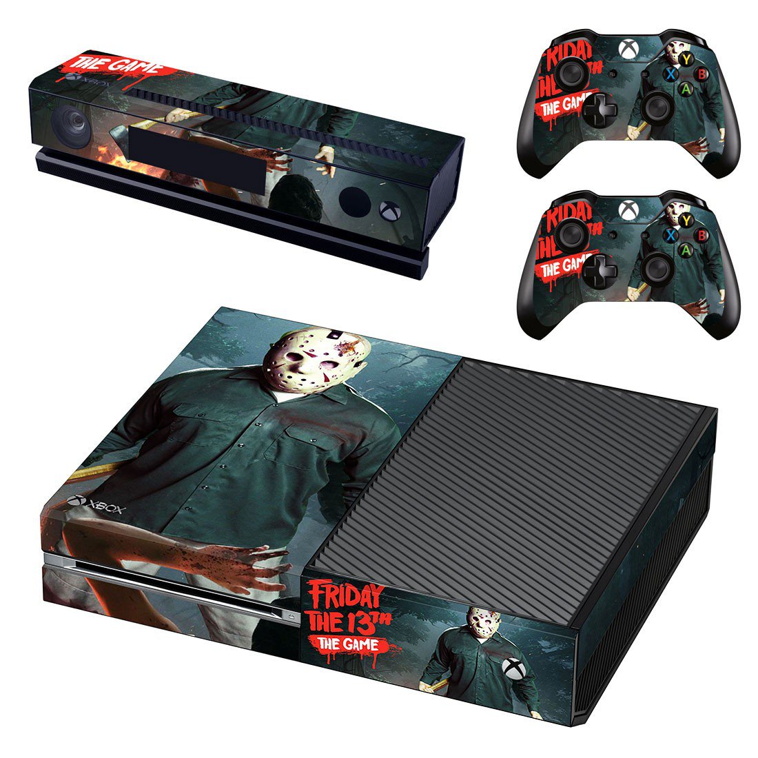 Friday the 13th decal skin sticker for Xbox One console and controllers