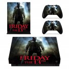 Friday the 13th decal skin sticker for Xbox One X console and controllers