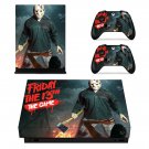 Friday the 13th decal skin sticker for Xbox One X console and controllers