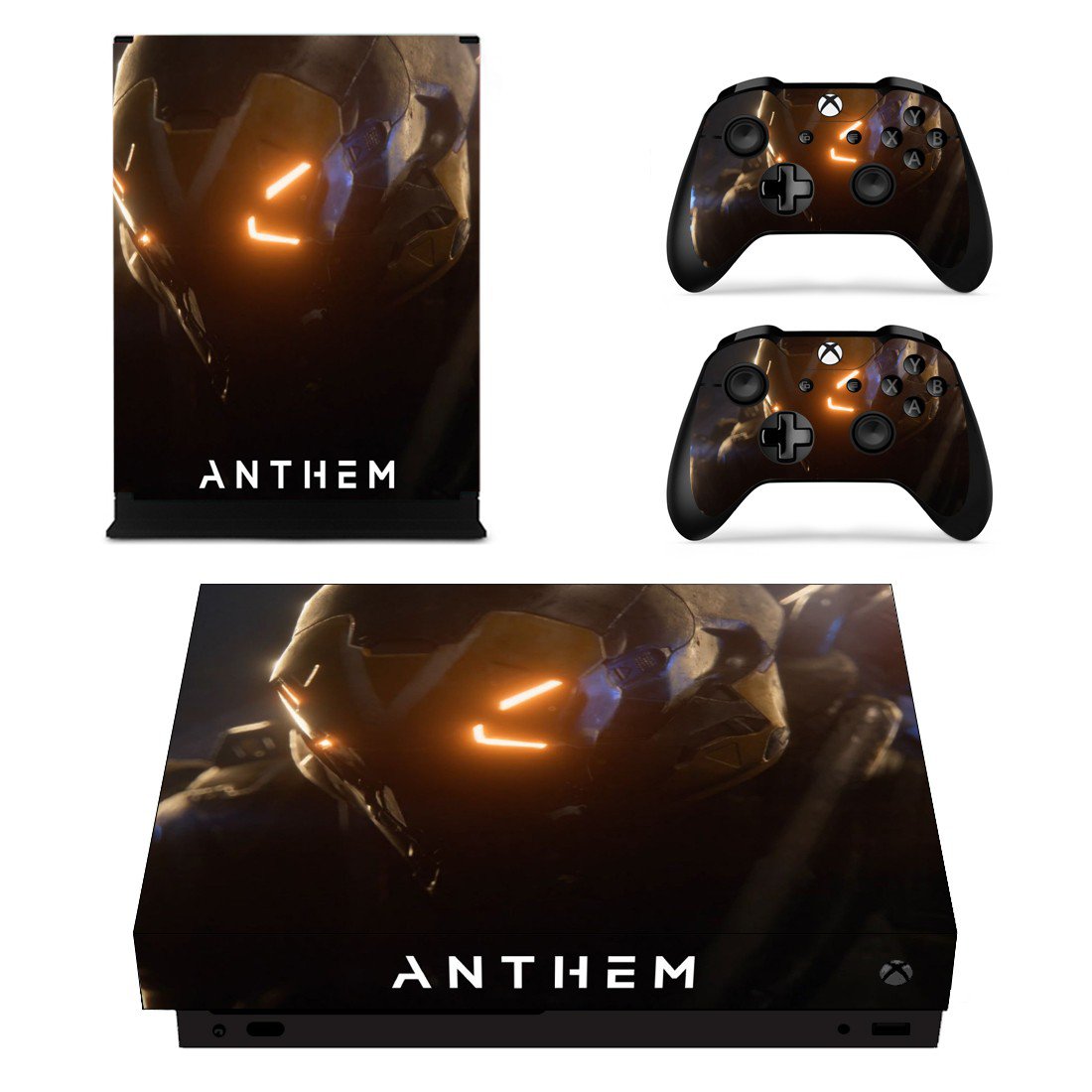 Anthem decal skin sticker for Xbox One X console and controllers