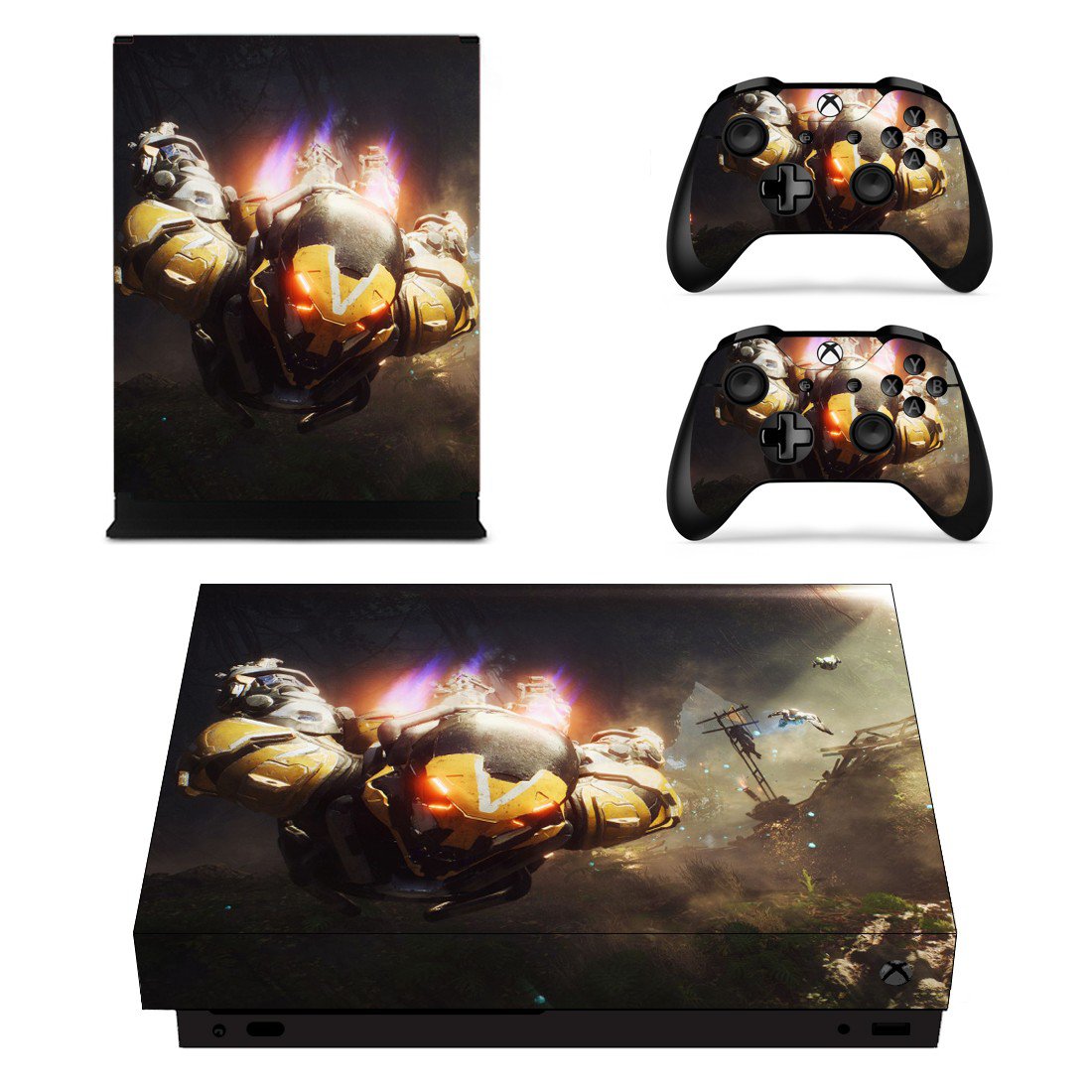 Anthem decal skin sticker for Xbox One X console and controllers