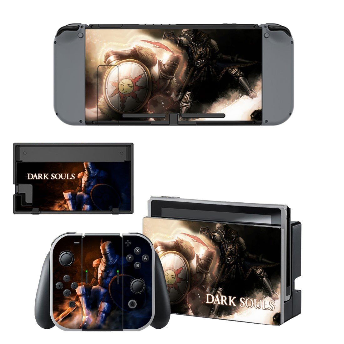 Dark Souls decal skin sticker for Nintendo Switch console and controllers