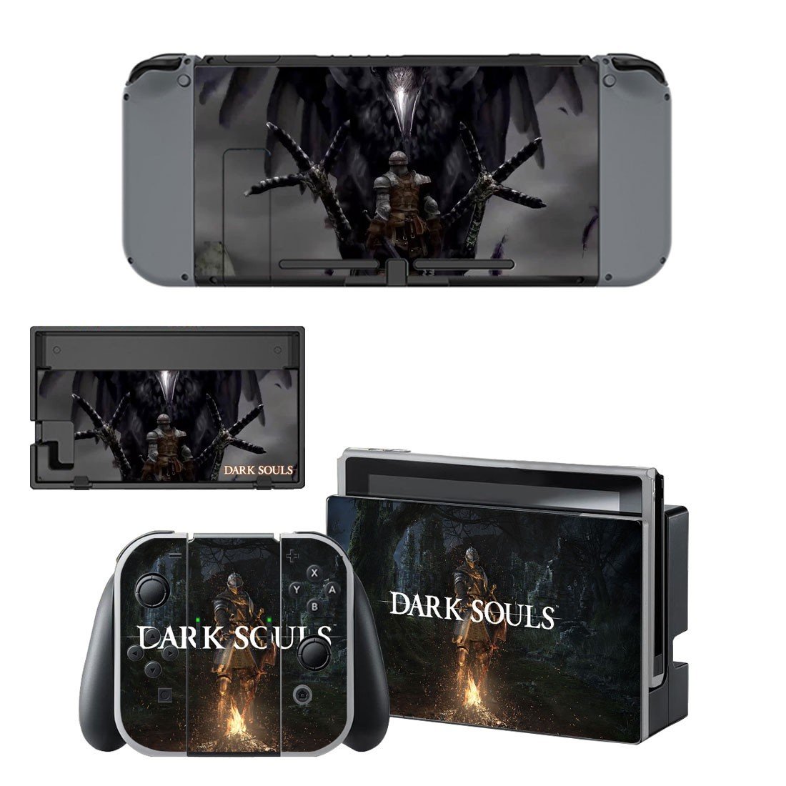 Dark Souls decal skin sticker for Nintendo Switch console and controllers