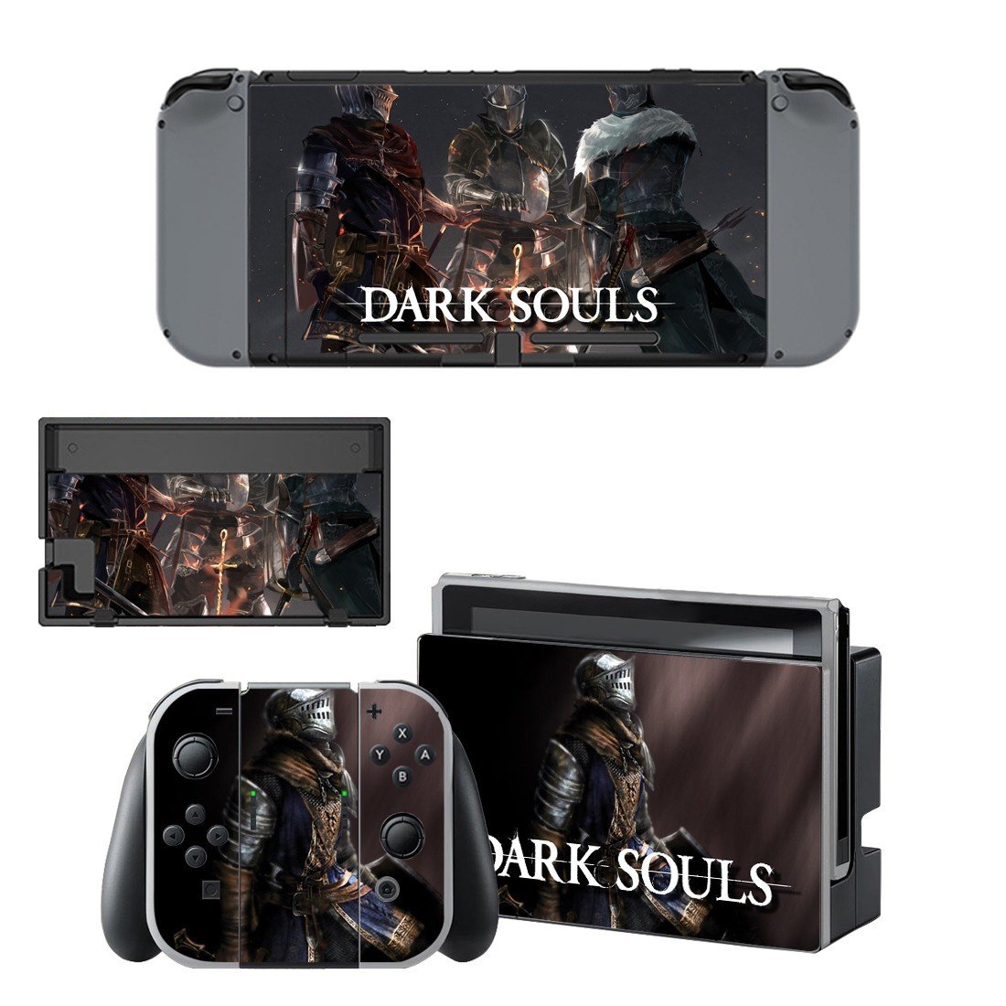 Dark Souls decal skin sticker for Nintendo Switch console and controllers
