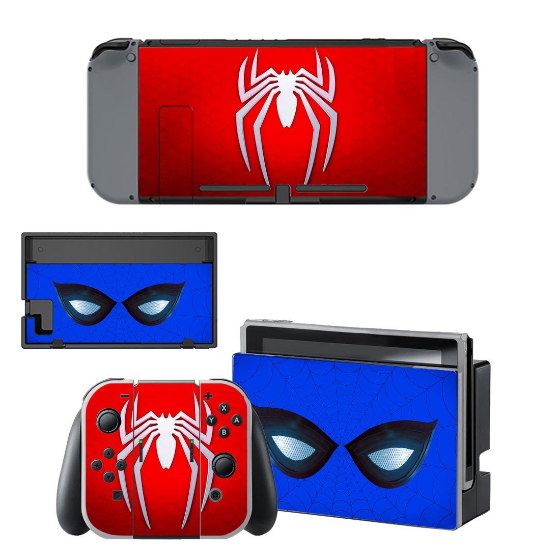 Spider Man decal skin sticker for Nintendo Switch console and controllers