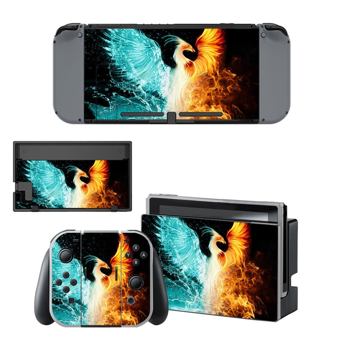Your Soaring Phoenix decal skin sticker for Nintendo Switch console and controllers