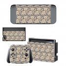 Floral Pattern decal skin sticker for Nintendo Switch console and controllers