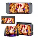 Sexy Lady decal skin sticker for Nintendo Switch console and controllers