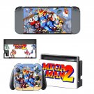 Mega Man 2 decal skin sticker for Nintendo Switch console and controllers