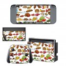 Fast food decal skin sticker for Nintendo Switch console and controllers