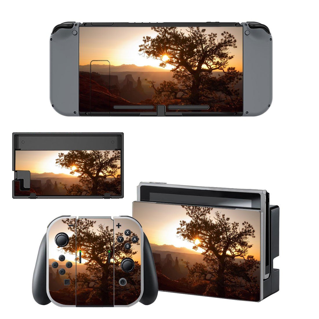 Tree Wallpaper decal skin sticker for Nintendo Switch console and controllers