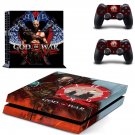 God of war 4 decal skin sticker for PS4 console and controllers