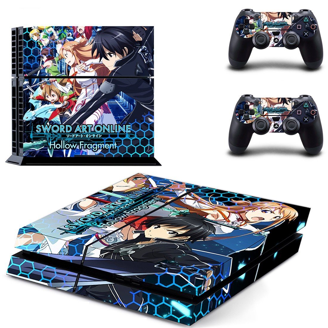 Sword Art Online Hollow Fragment decal skin sticker for PS4 console and controllers