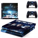 Detroit become human decal skin sticker for PS4 console and controllers