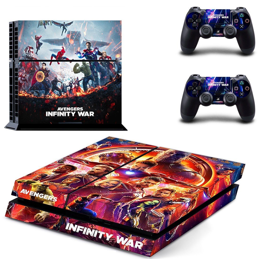 Avengers infinity war decal skin sticker for PS4 console and controllers