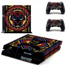 Black Panther decal skin sticker for PS4 console and controllers