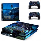 Black Panther decal skin sticker for PS4 console and controllers