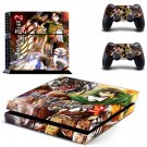Attack on Titan 2 decal skin sticker for PS4 console and controllers