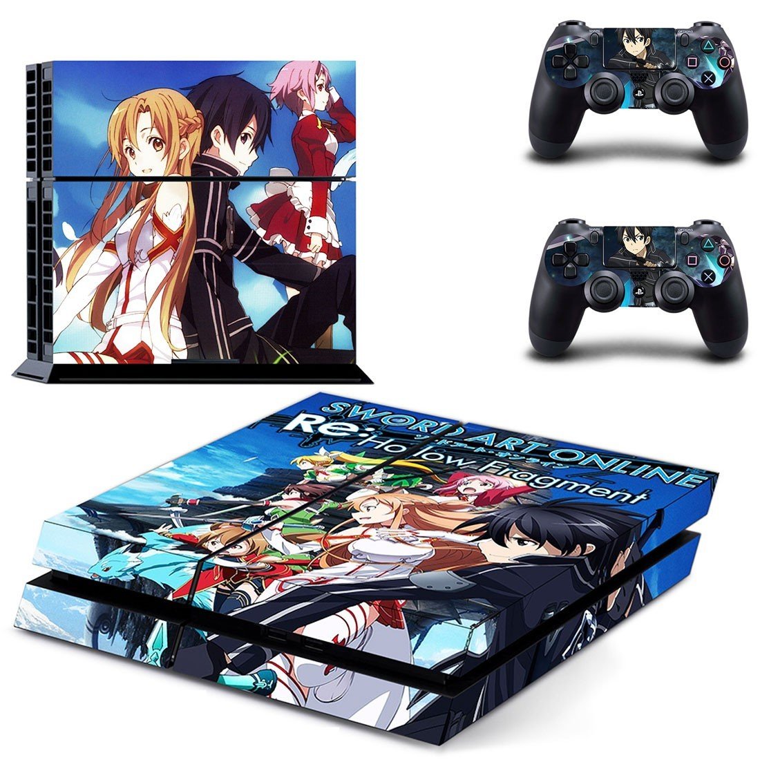 Sword Art Online Hollow Fragment decal skin sticker for PS4 console and controllers