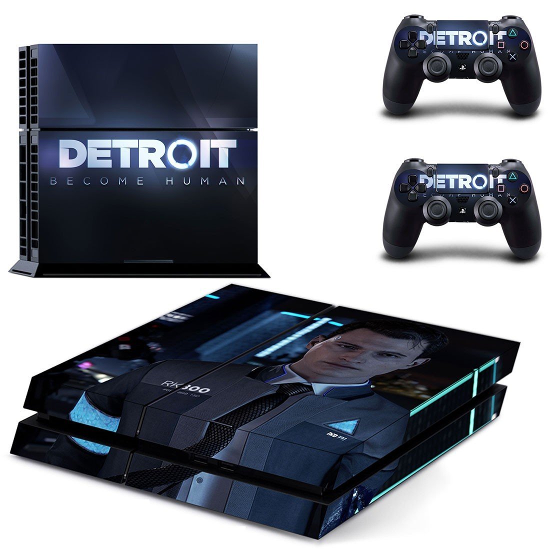 Detroit become human decal skin sticker for PS4 console and controllers