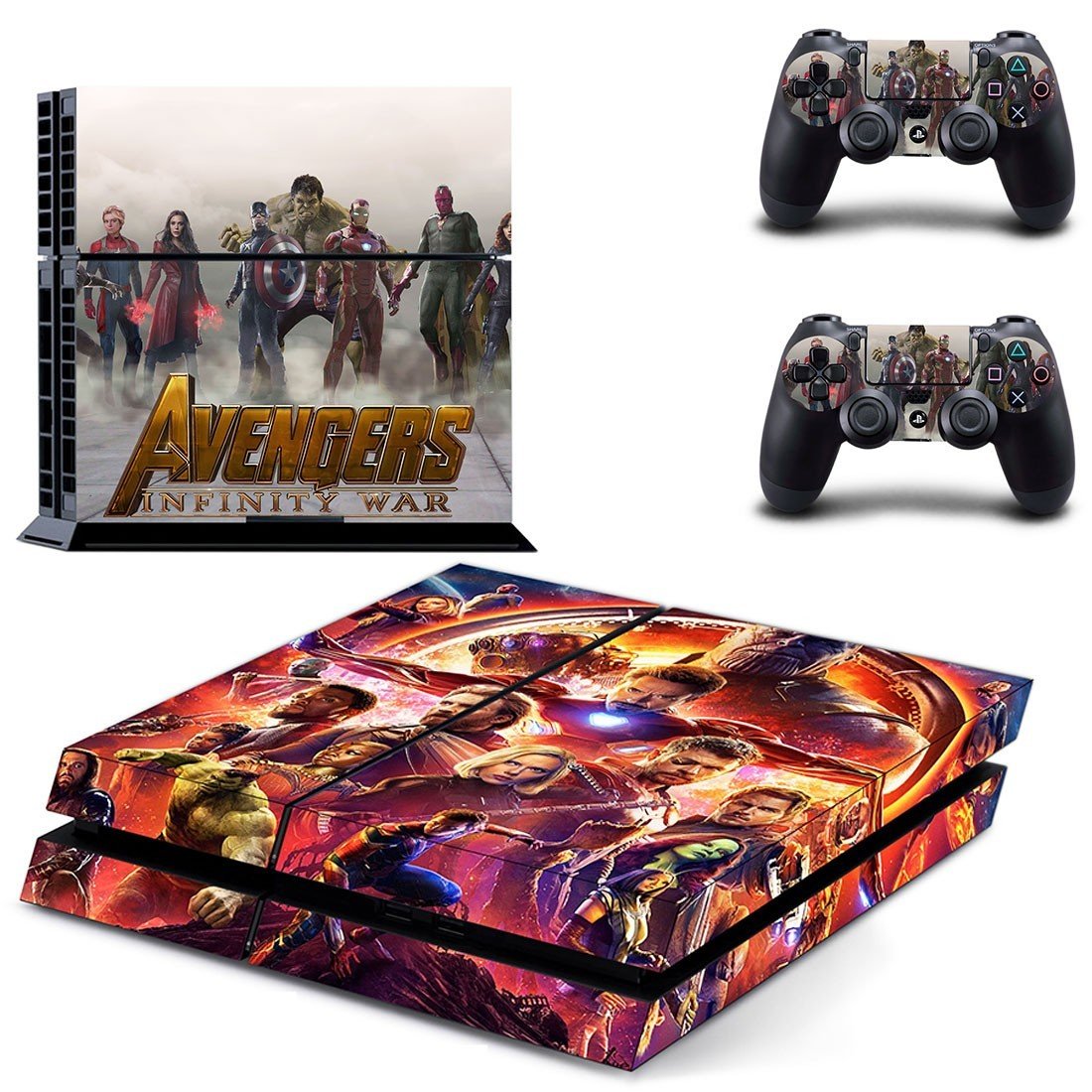 Avengers infinity war decal skin sticker for PS4 console and controllers