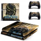 Black Panther decal skin sticker for PS4 console and controllers