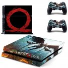 God of war 4 decal skin sticker for PS4 console and controllers