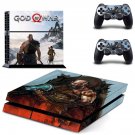 God of war 4 decal skin sticker for PS4 console and controllers