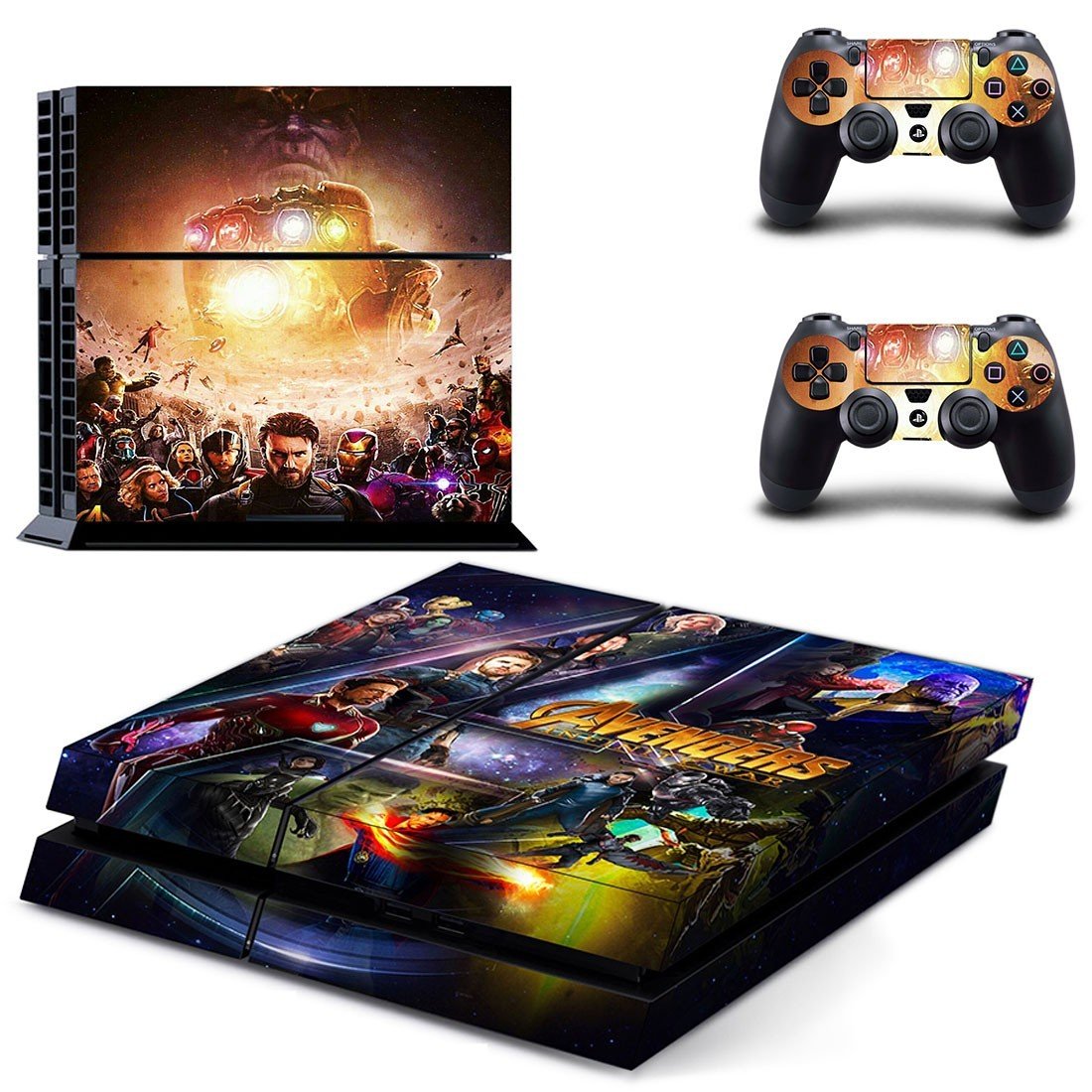 Avengers infinity war decal skin sticker for PS4 console and controllers