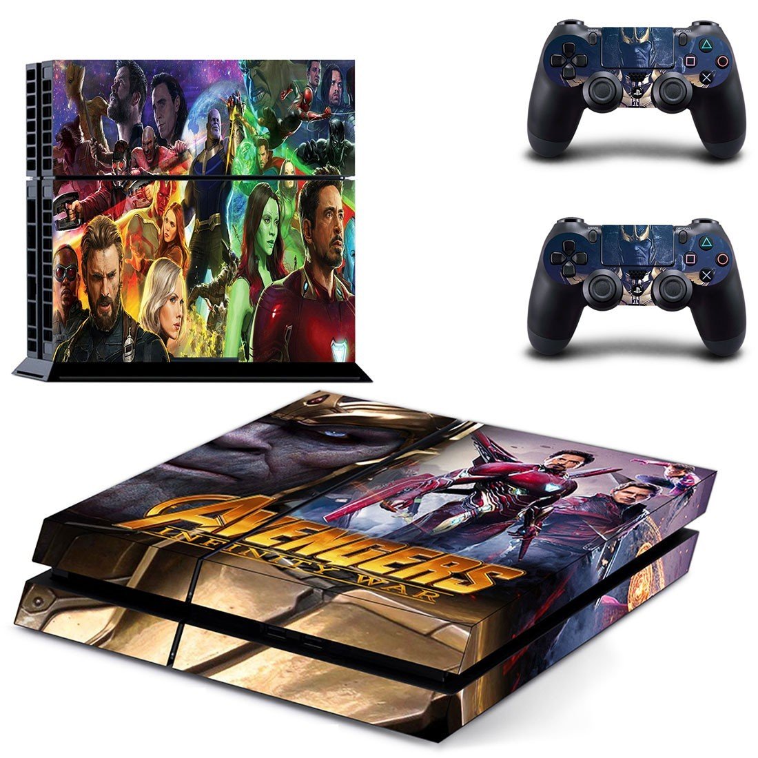 Avengers infinity war decal skin sticker for PS4 console and controllers
